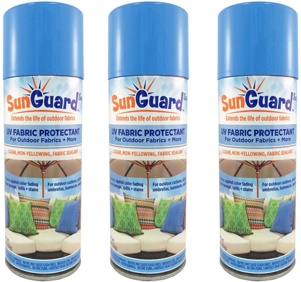 SUNGUARD Fabric UV Protectant and Sealant Spray (3 Pack) for Garden and ...